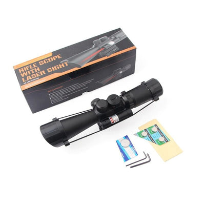 M8 3.5-10X40 Red Laser Optical Integrated Sight