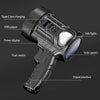 LED strong light handheld flashlight solar searchlight