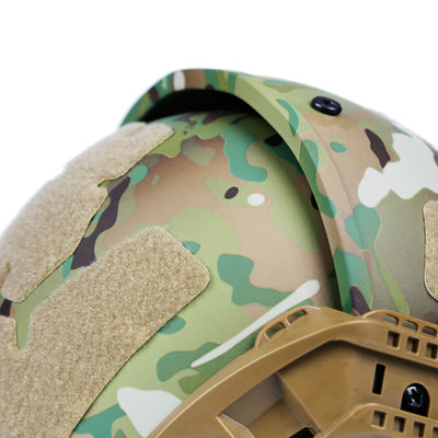 Outdoor field equipment protective camouflage helmet