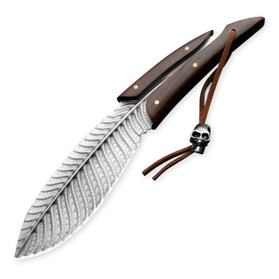 Beautiful feather knife