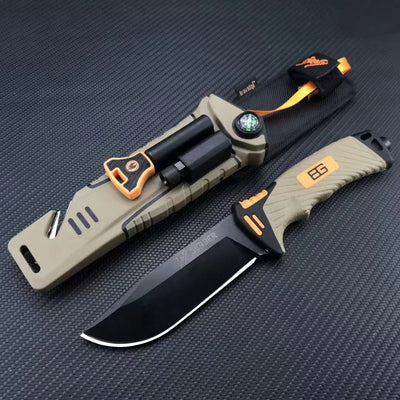 survival tactics outdoor knife