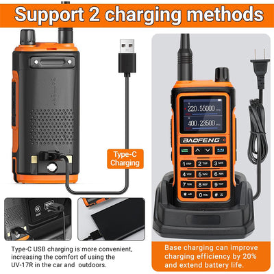 UV-17R Ham Radio Upgrade of baofeng Walkie Talkies  uv-5r Two Way Radio