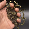 Creative Bull Head Metal Knuckle Duster Defense Tool