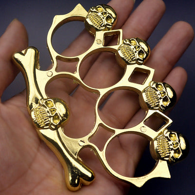 Powerful metal knuckle skull style outdoor defense