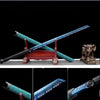 Handmade Chinese sword with blue pattern