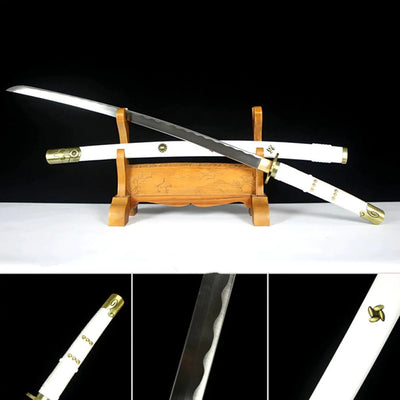 Handmade high carbon steel anime katana with scabbard