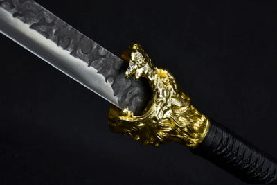 Dragon Head Handmade Stainless Steel Chinese Sword