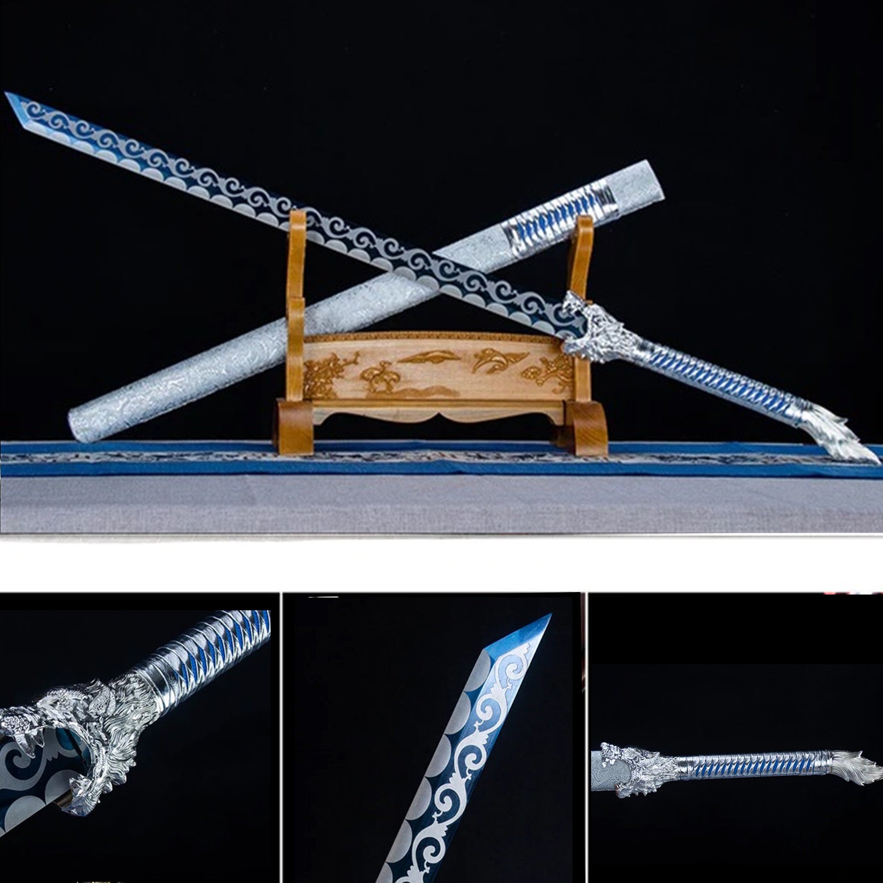 Full Tang Handmade Chinese Sword Snow Wolf