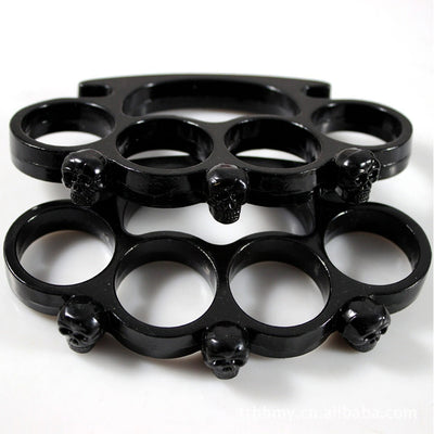 Brass Knuckle Duster Skull Style Outdoor Safety