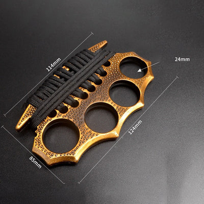 Outdoor self-defense metal knuckle duster