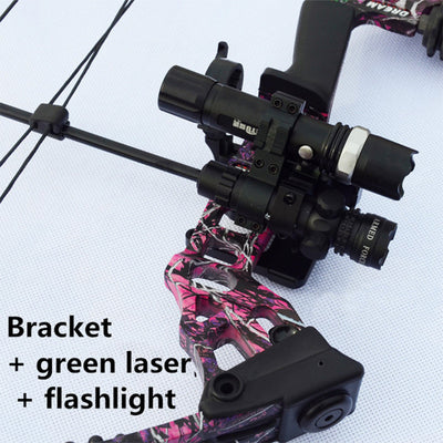 Bow and arrow sight laser aiming flashlight