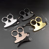 Metal knuckle duster two finger fist ring protective gear