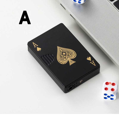 Jet Torch Lighter Windproof Playing Cards Cool Design