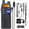 UV-5R Radio 8W Ham Radio Handheld Long Range Two-Way Walkie Talkies