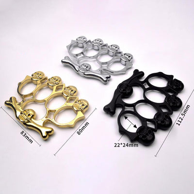 Powerful metal knuckle skull style outdoor defense