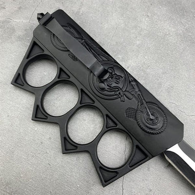 Skull Knuckle Automatic Knife