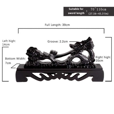 High-Grade Dragon Resin Vertical Sword Stand