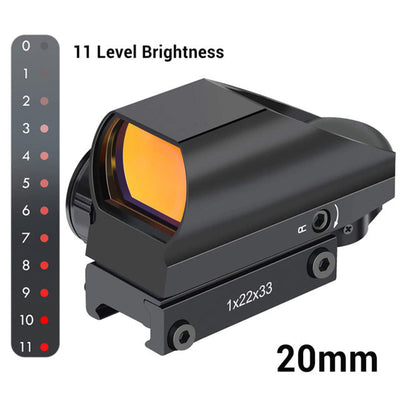 1x22x33 Red Dot Laser Sight for 11/20mm Rail