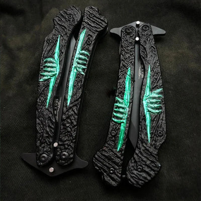 BUTTERFLY FLIPPING PRACTICE KNIFE