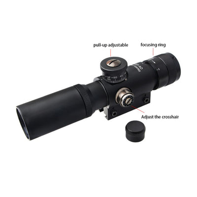 4X21AO scope aiming at ranging coordinates