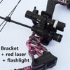 Bow and arrow sight laser aiming flashlight