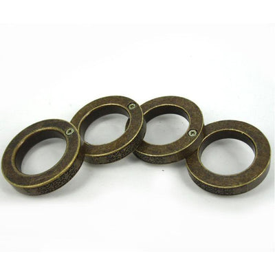 Zinc alloy folding brass knuckles self-defense tool