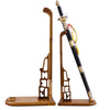 High-Grade Vertical Solid Wood Sword Stand