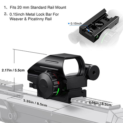 1x22x33 Red Dot Laser Sight for 11/20mm Rail