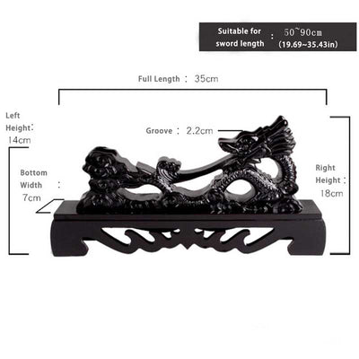 High-Grade Dragon Resin Vertical Sword Stand