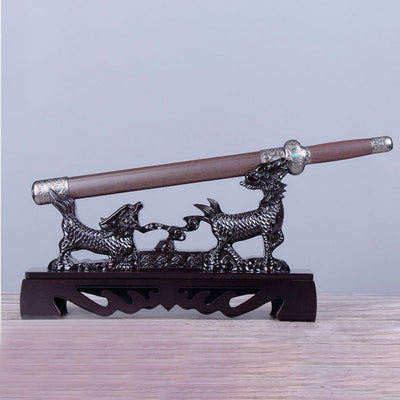 High-Grade Qiling Resin Vertical Sword Stand