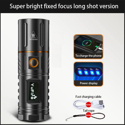 Outdoor super bright white laser LED flashlight