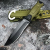 Custom tactical knife with scabbard and clip