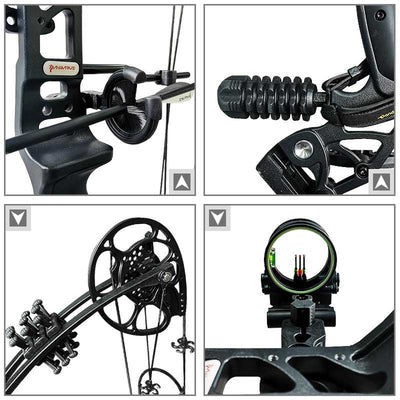 Compound Bow Arrow Set  15-45lbs Adjustable Archery Bow Hunting Shoot