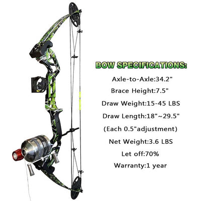 Archery Cruzer Ready to Hunt Compound Bow Set