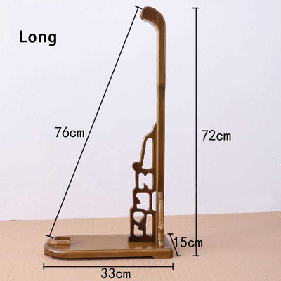 High-Grade Vertical Solid Wood Sword Stand