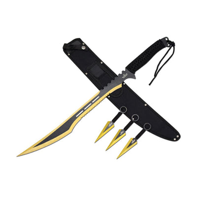 Snake Eyes Ninja Sword and Throwing Knife Set (113BK)