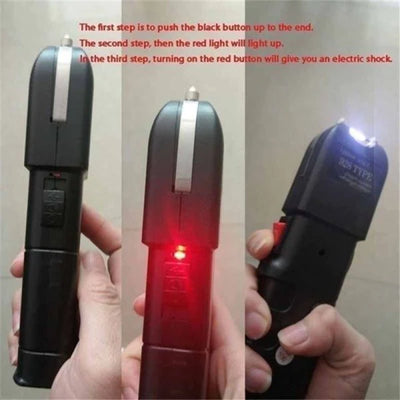 SELF DEFENSE STUN GUN ELECTRIC SHOCK FLASHLIGHT