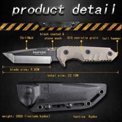 7Cr17MoTactical Fixed Blade Knife