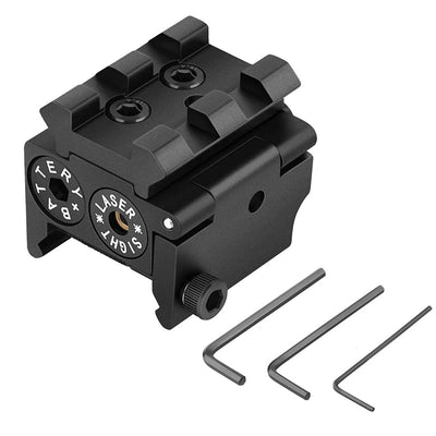 650nm Red/Green Dot Laser Sight Dual 20mm Rail Bracket