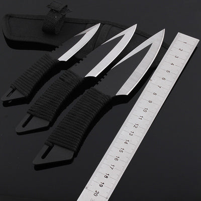 3Pcs Knife Set Wild Straight Knife Camping Outdoor Knife Camping Self-defense Survival