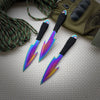 Tactical new Throwing Knife Set Stainless Steel Fixed Blade Combat Ninja Kunai Hunting Accessories