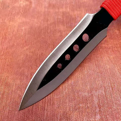 Full-Tang Stainless-Steel Throwing Knife Set with Nylon Sheath