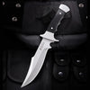 Sheathed fixed hunting knife