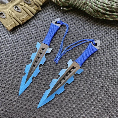 7.5" COMBAT Throwing Knife Set with Sheath