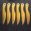 6 PCS 6″ TACTICAL HUNTING GOLD BLADE THROWING KNIFE SET W SHEATH