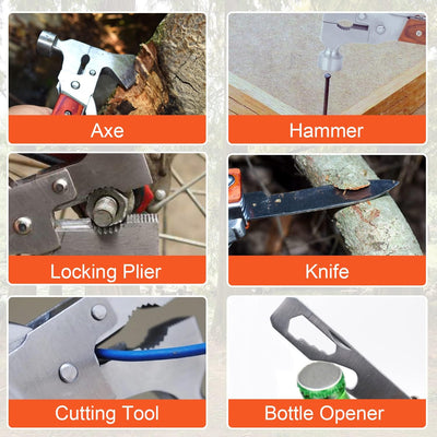 Personalized 14-in-1 Multi-Tool Hammer Camping Gear