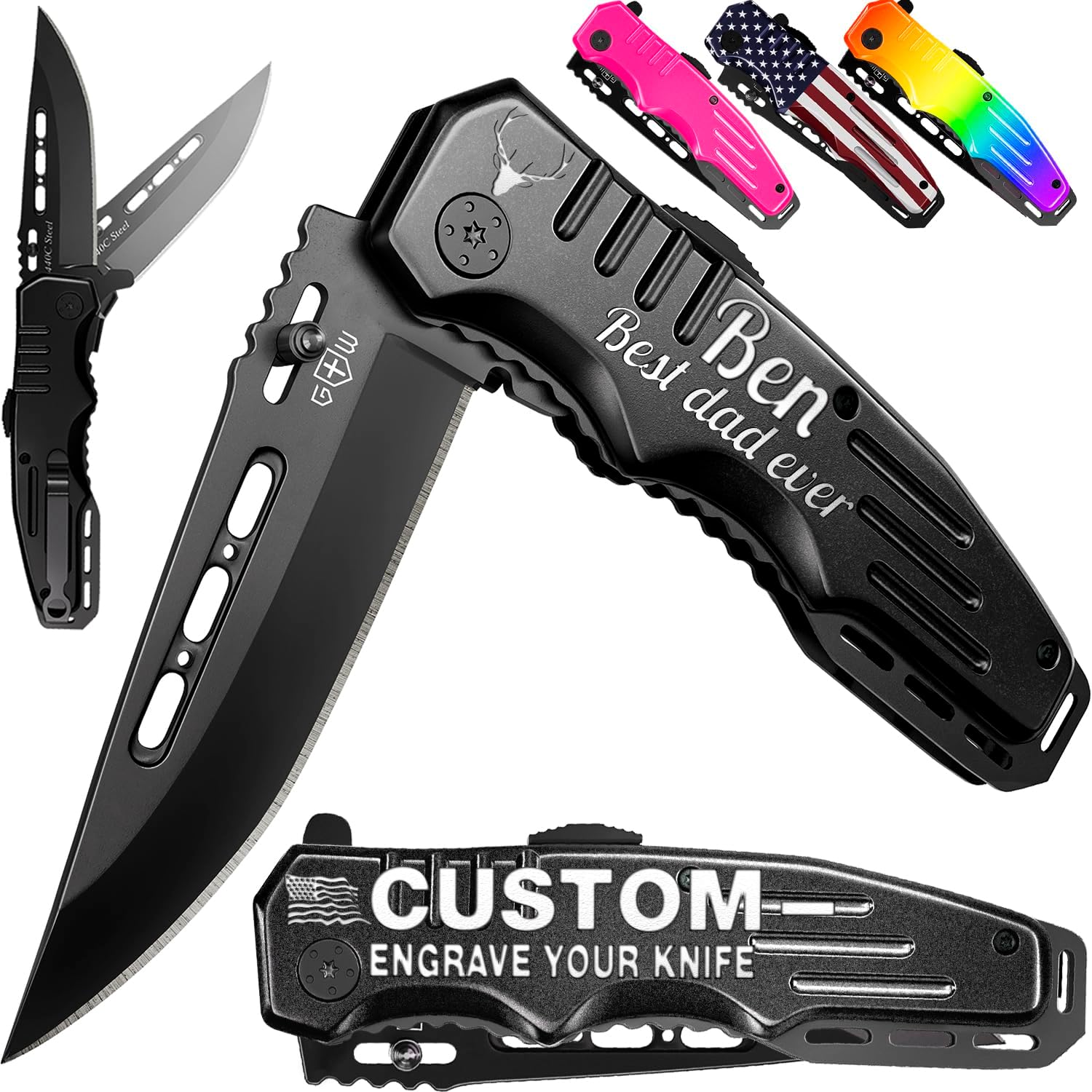 Customized Pocket Knife - Engraved Gifts for Dad Husband