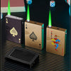 Jet Torch Lighter Windproof Playing Cards Cool Design