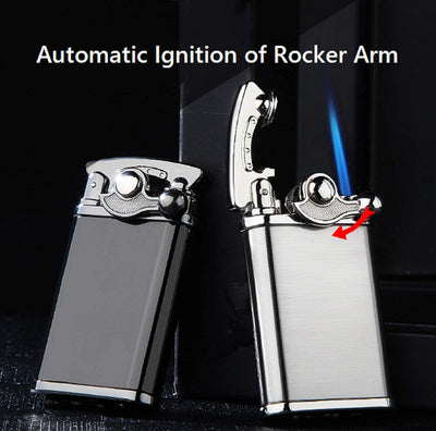 Double Action Retro Rocker Strike Flint Ignition-Torch Lighter