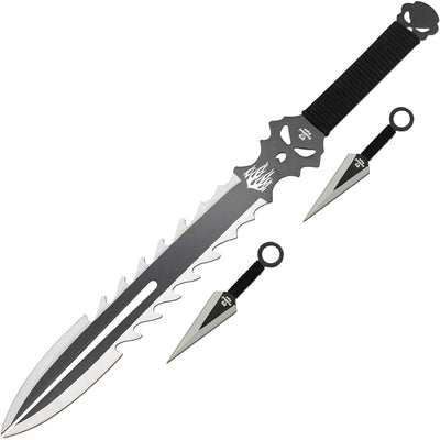 Snake Eyes Ninja Sword and Throwing Knife Sheath Set